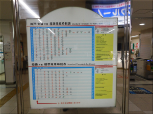 山陽電鉄「山陽明石駅」の時刻表