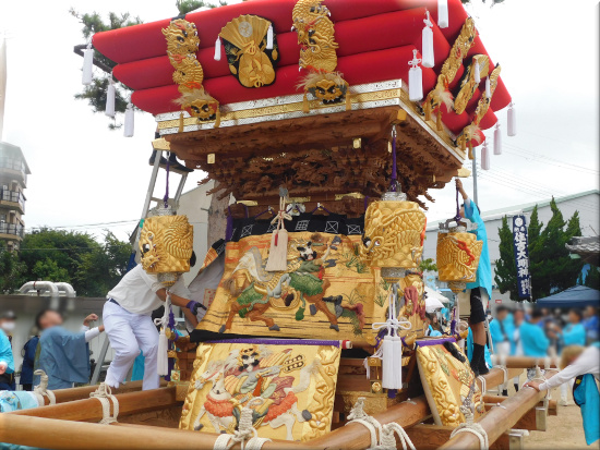 住吉神社(八木)　の秋祭り　「西八木」の布団太鼓 2