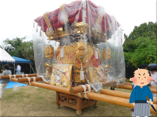 住吉神社(八木)の秋祭り　「八木」の布団太鼓